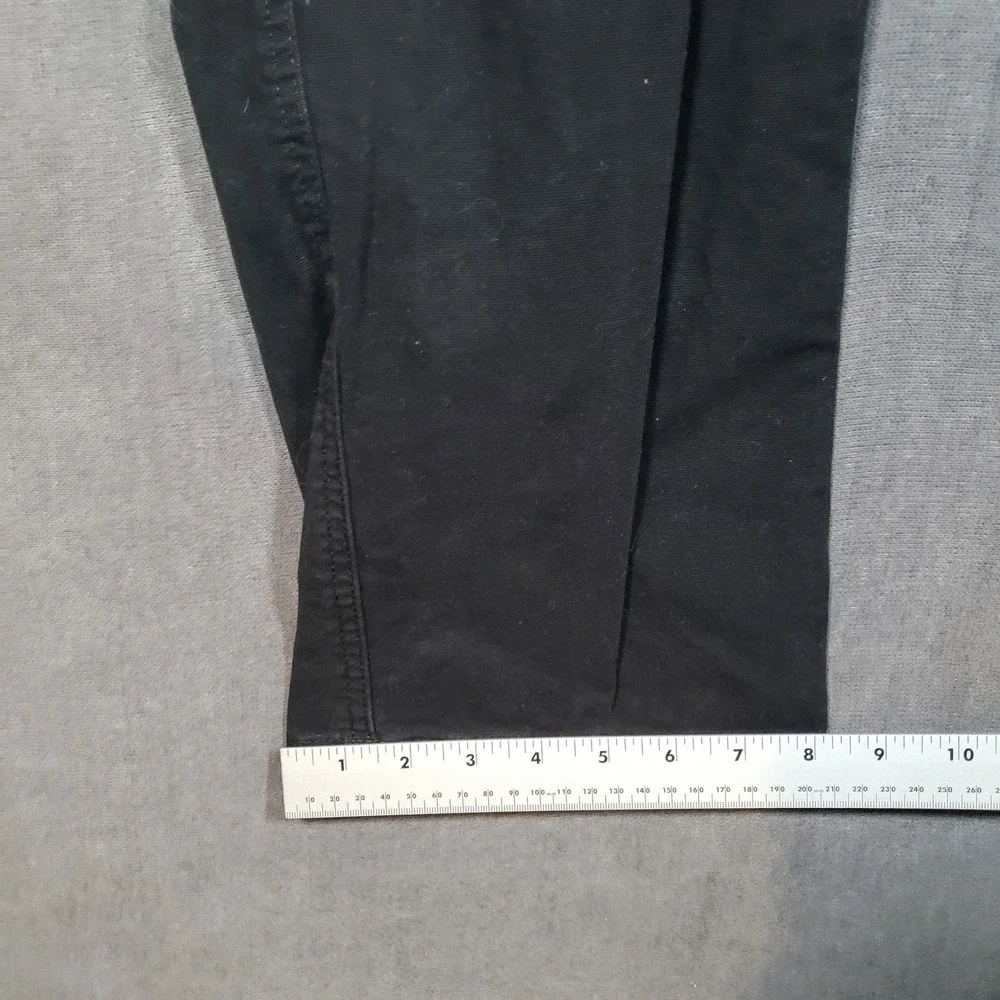 Eddie Bauer Canvas‎ Utility Pant Mens 36x29 Black Workwear Stretch Cotton
